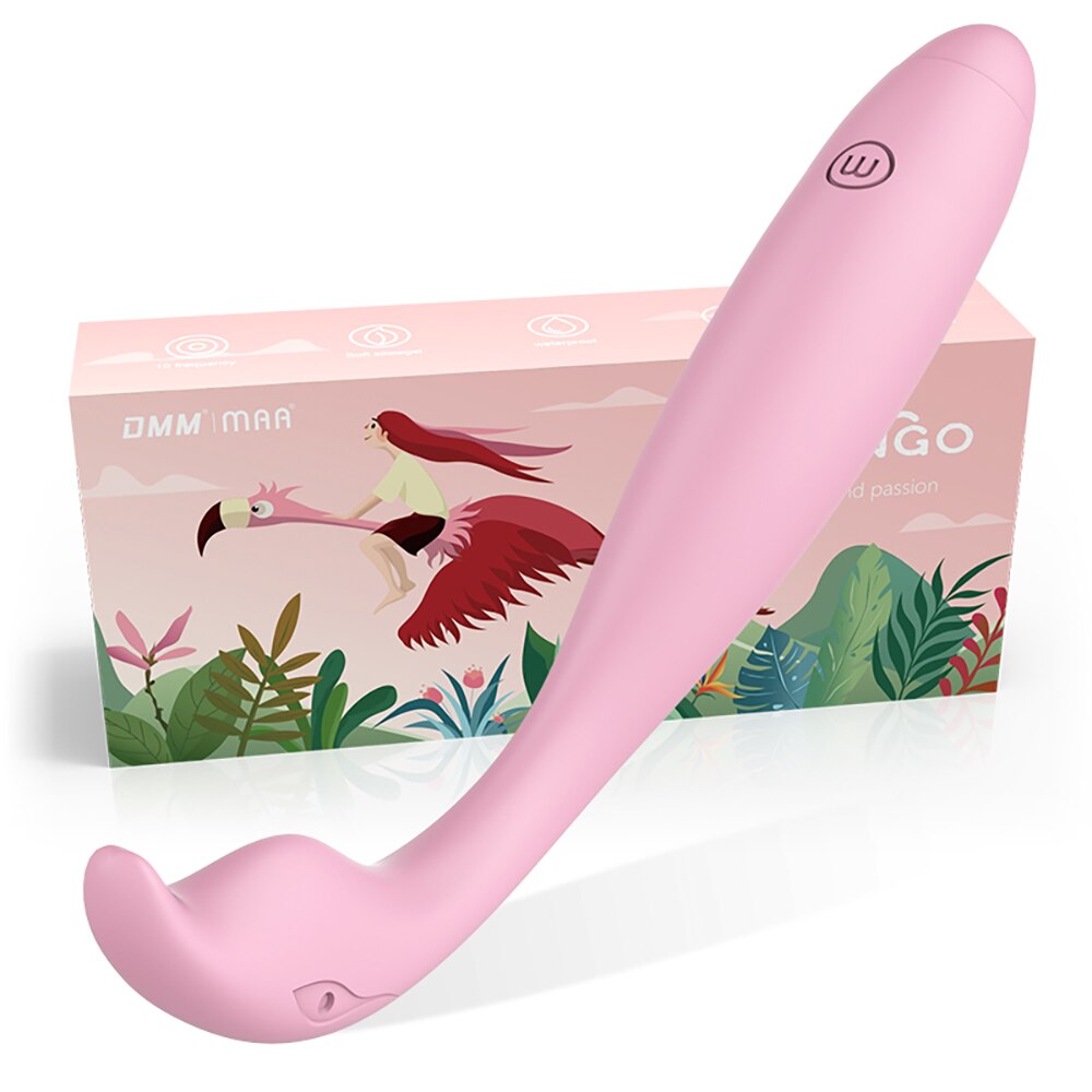DMM HLN-01 Flamingo 10 Speed Silicone Female Massager