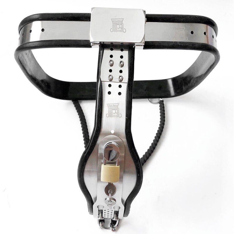 Black Emperor Stainless Steel Metal Female Y-Type Chastity Pants