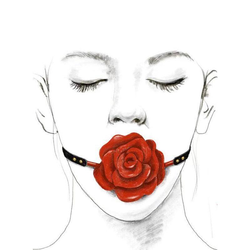 UPKO Doll Designer Collection Rose Ball Gag
