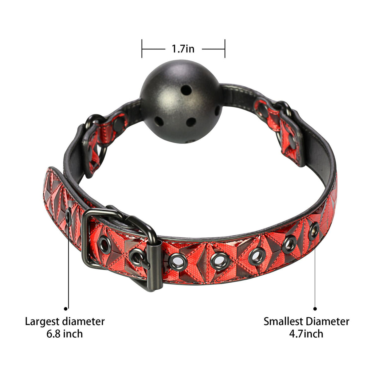 BF-40333A High-quality Red PU Ball Gag