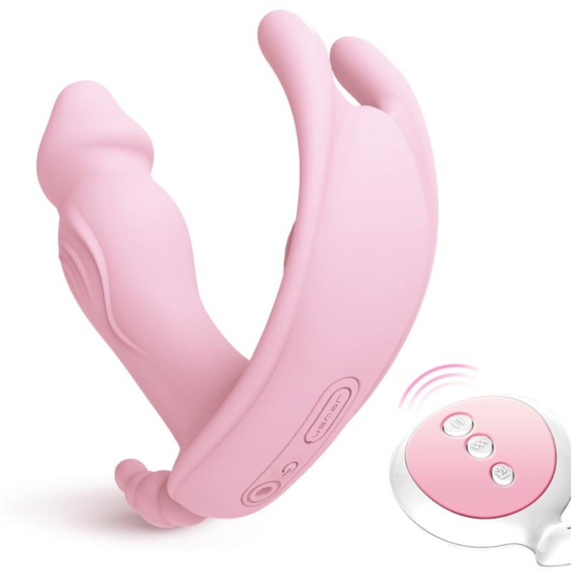 JEUSN Invisible Wireless Remote Control Strap on Vibrator