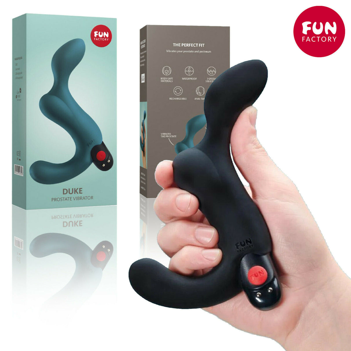 Fun Factory Duke Prostate Stimulator Vibrator Massager