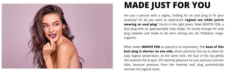 butt plug made just for femal