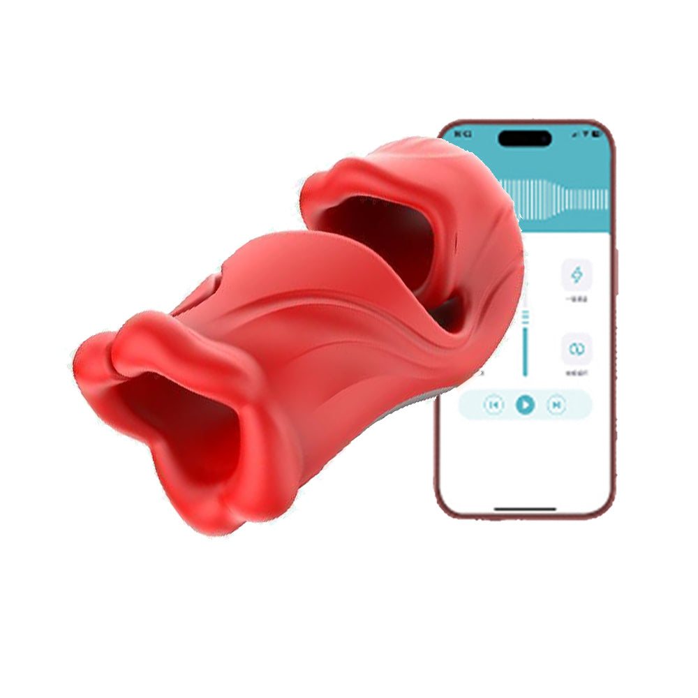 Glans Clip Vibrating Male Masturbator with APP Control Sex Stroker Trainer