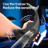 Vibrating Shark shaped Penis Enhancers Trainer Mens Masturbator app control