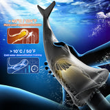 Vibrating Shark shaped Penis Enhancers Trainer Mens Masturbator app control