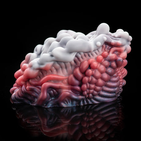 Fantasy Alien Pussy Grinder Sex Toy Platinum Silicone Vibrating Male Masturbator
