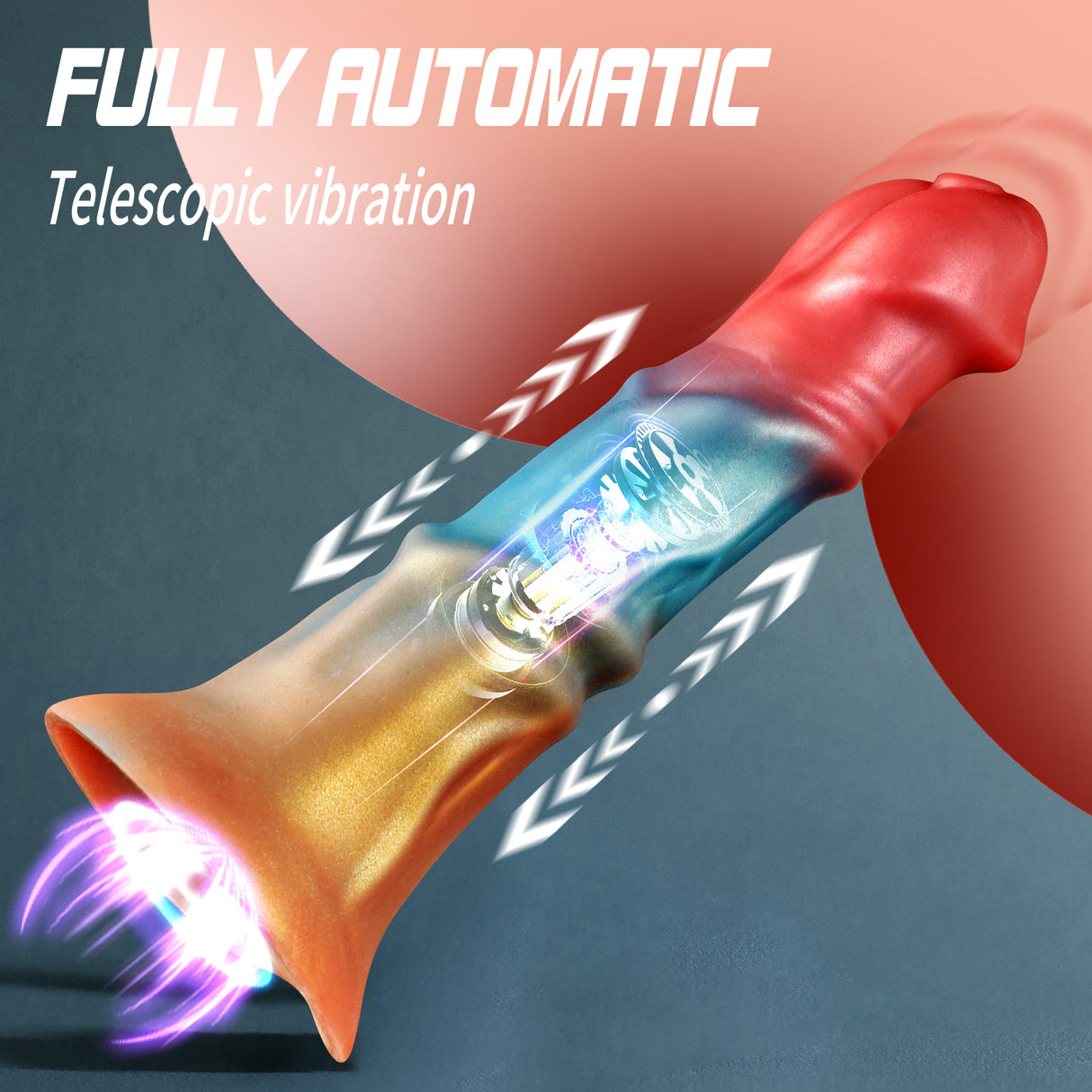Alien Horse Simulation Thrusting Dildo 8 Inches