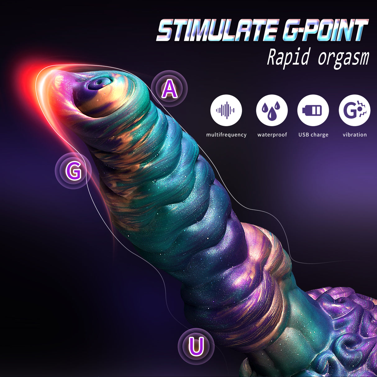 10-Inch Adult Toy - Multi-Function Dildo Vibrator for G-Spot Stimulation