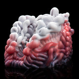 Fantasy Alien Pussy Grinder Sex Toy Platinum Silicone Vibrating Male Masturbator