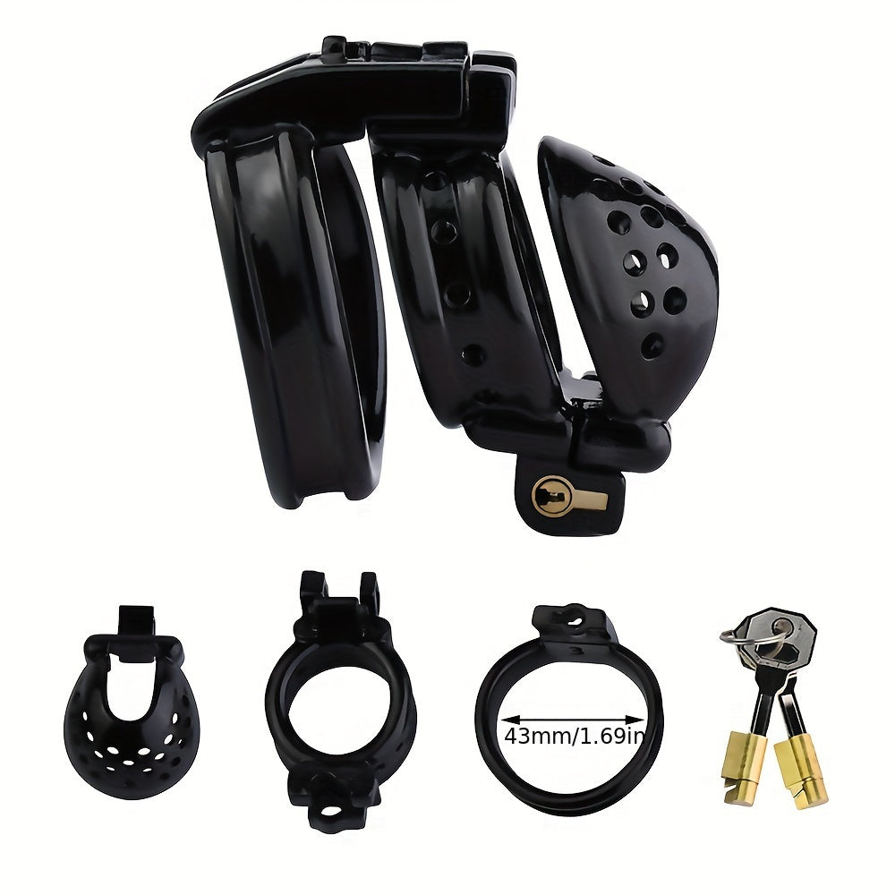 FRRK-119 Nylon Chastity Cage Device 3D Print Breathable Double Penis Rings honeysx FRRK-119 Nylon Chastity Cage Device 3D Print Breathable Double Penis Rings honeysx