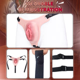 G1154 Realistic Wearable Fake Vagina Patch Life Size Silicone Pussy Panty Sex Toys for Men Gay