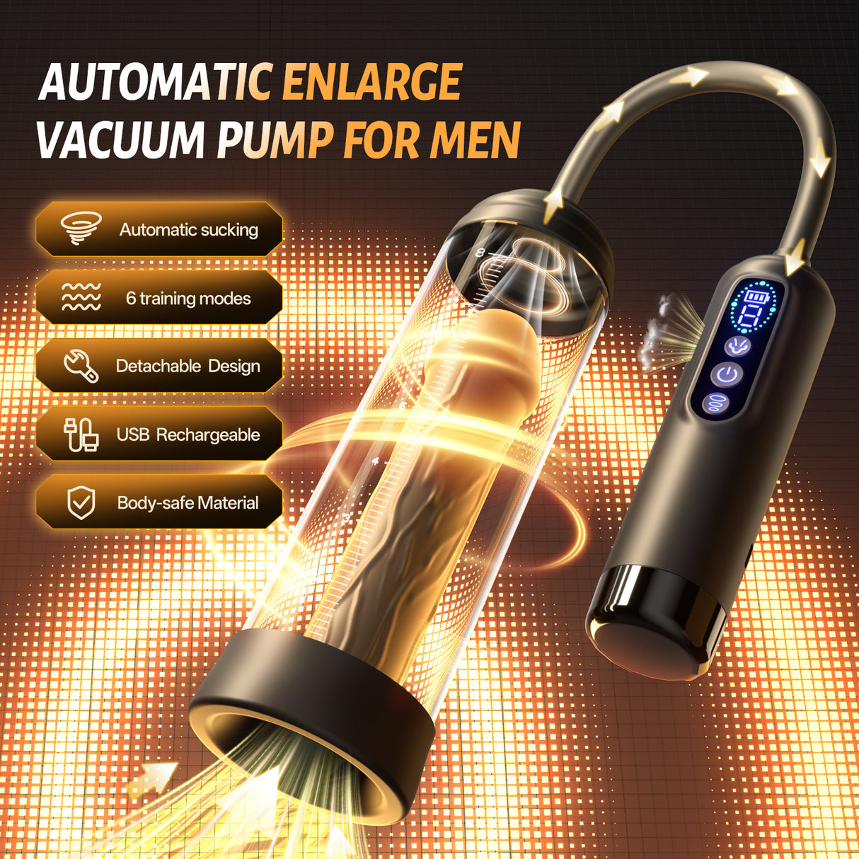 Automatic ED Training Enlarge Vacuum Pump for Men