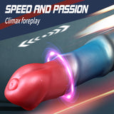 Alien Horse Simulation Thrusting Dildo 8 Inches