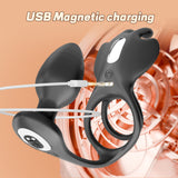 4 In 1 vibrating anal plug cock ring couple sex toys with remote control