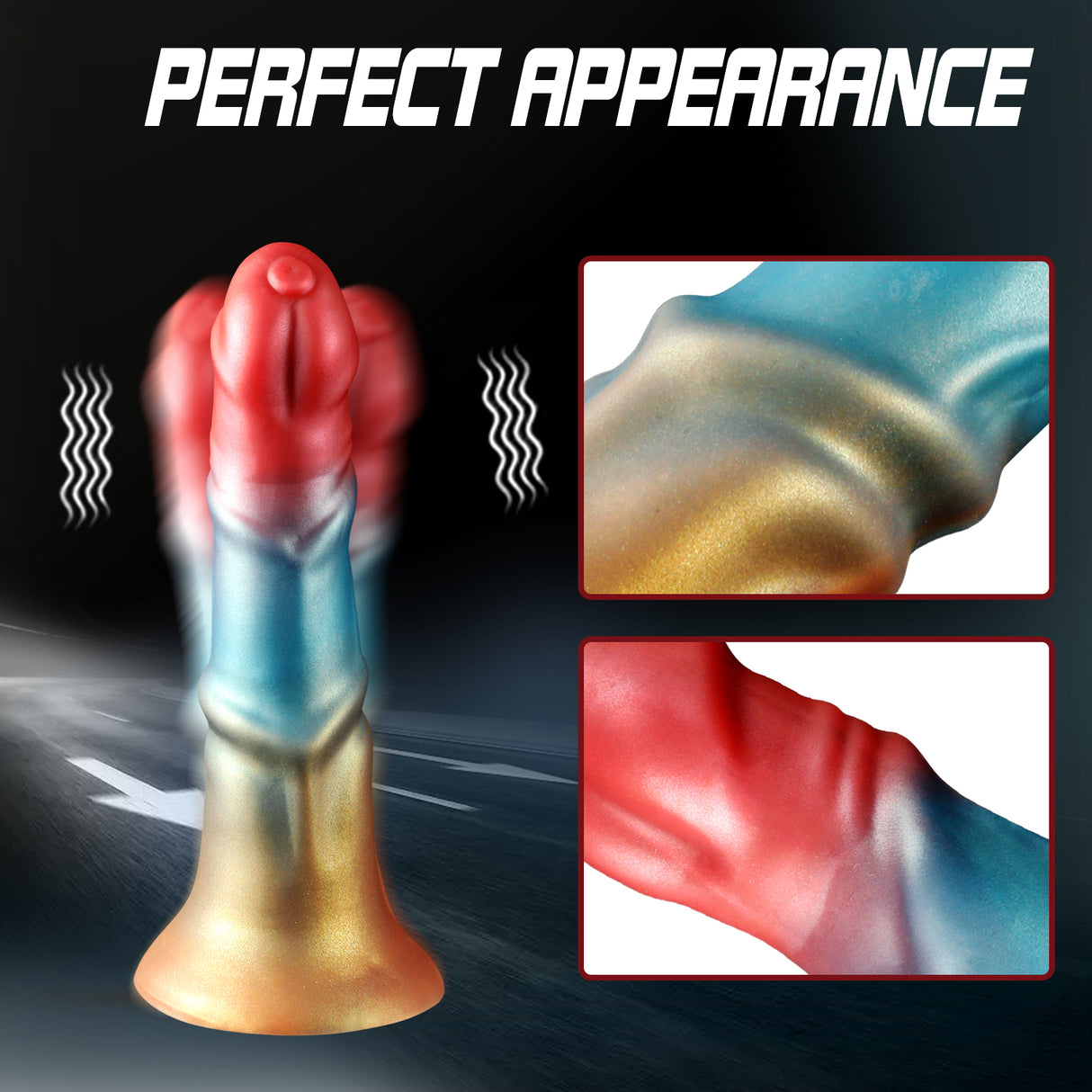 Alien Horse Simulation Thrusting Dildo 8 Inches
