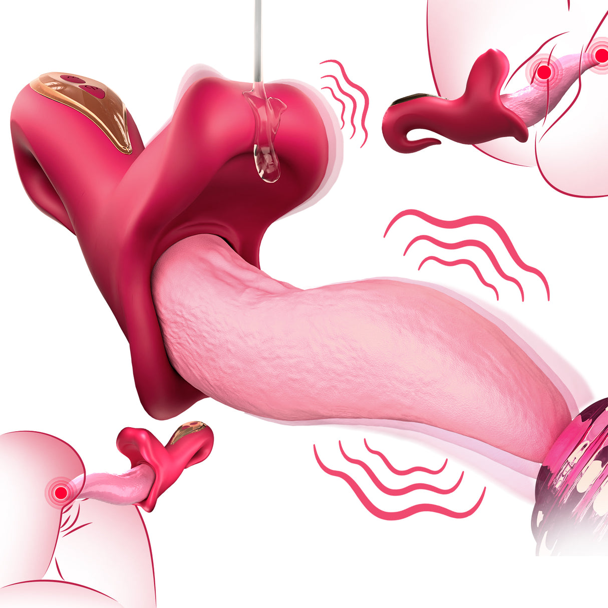 Tongue swing vibrator Licking Massager for Women