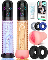 Aierle 2-IN-1  Electric Vacuum Pump Sex Toys Male Enlarger Male with APP control