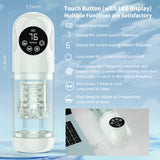 Male Masturbator Penis Pump With Upgrade 7 Thrusting Rotating Vibrating Sucking Licking Modes