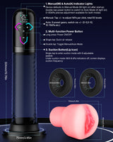 Aierle 2-IN-1  Electric Vacuum Pump Sex Toys Male Enlarger Male with APP control