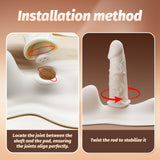 YEAIN APP Remote Control Vibrating Dildo Cushion Heating Telescopic and Detachable Design