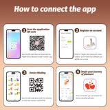 YEAIN APP Remote Control Vibrating Dildo Cushion Heating Telescopic and Detachable Design