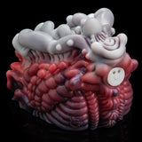 Fantasy Alien Pussy Grinder Sex Toy Platinum Silicone Vibrating Male Masturbator