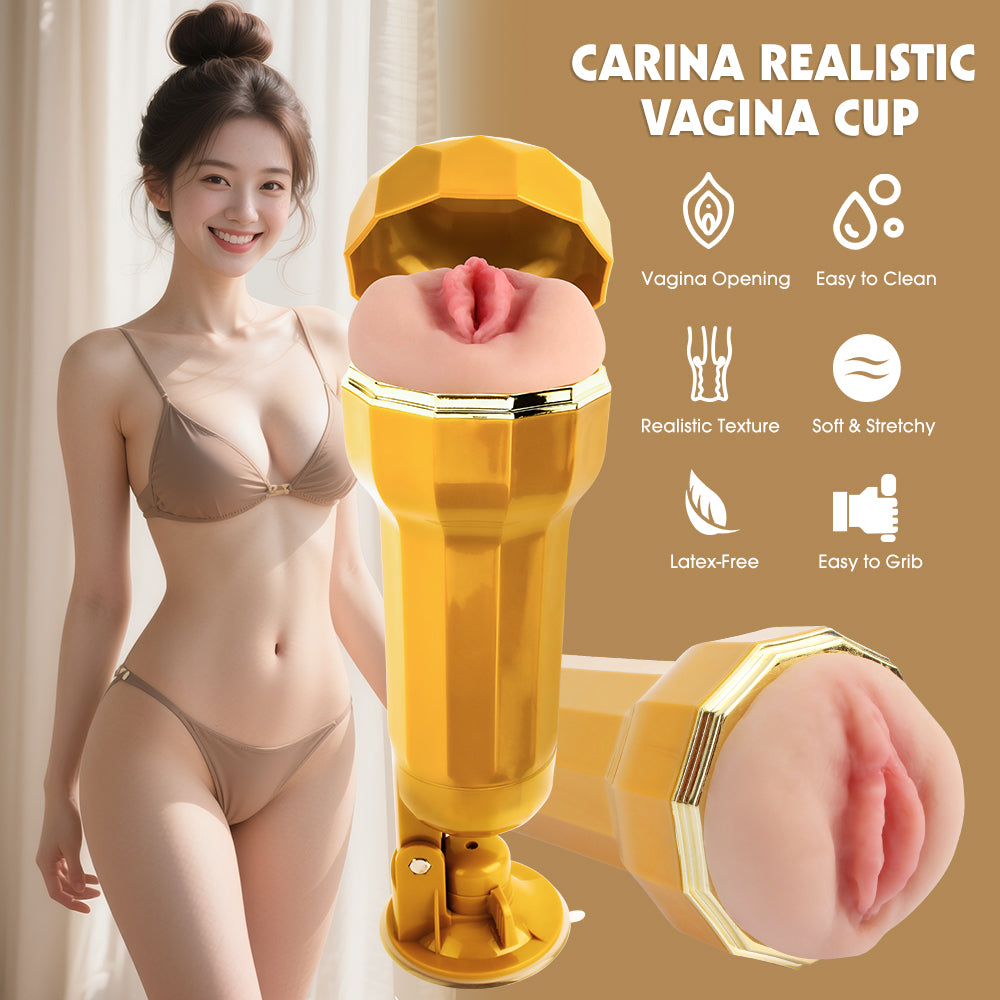 Carina Realistic Vagina Cup Electric men masturbator