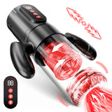 Male Handheld Pleasure Toy 7 Thrust Rotate  9 Suction Modes