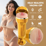 Kelsi Realistic Vagina Cup auto men masturbator cup