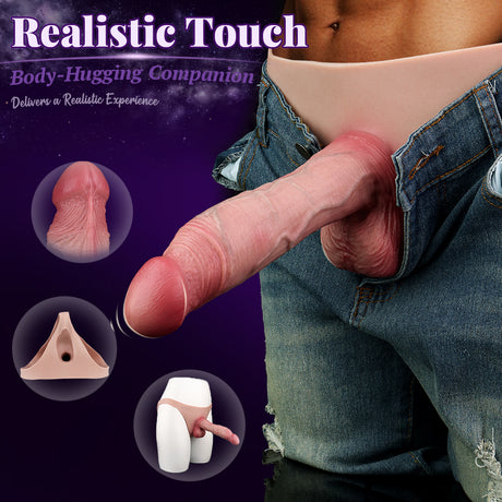 Fantasy Wear 8.11 Inch Sheath Underwear Realistic Silicone Penis Extender 5214
