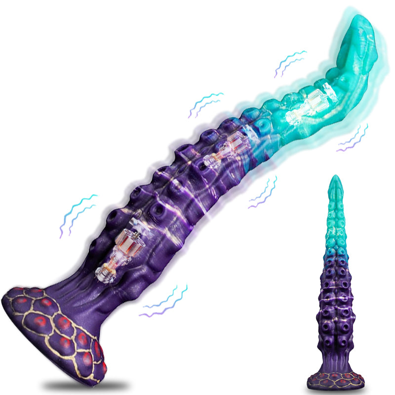 Poseidon - 13.78 Inch Tentacle Dildo - Vibrating Long Deep Dildo