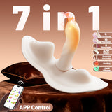 YEAIN APP Remote Control Vibrating Dildo Cushion Heating Telescopic and Detachable Design