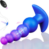 8.07 in New Anal Beads vibrator with remote control.