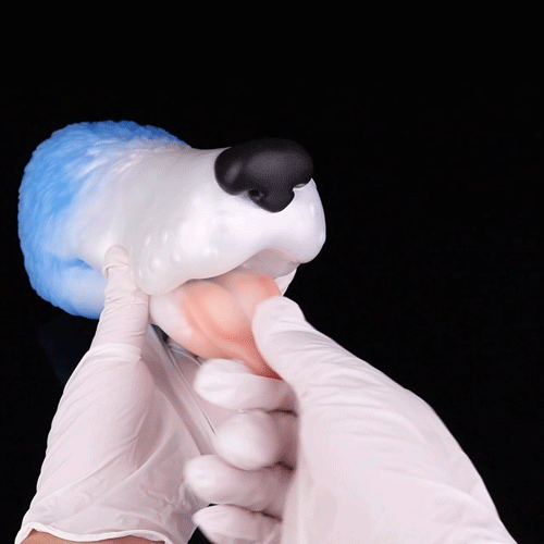 Cute Snoopy Dog-Mouth Blowjob Pocket Pussy - Fantasy Penis Massage Oral Sex Masturbator