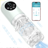 Male Masturbator Penis Pump With Upgrade 7 Thrusting Rotating Vibrating Sucking Licking Modes