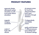 Satisfyer Pro+ G-spot sucking rabbit vibrator