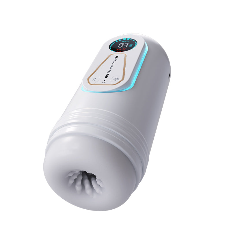 MizzZee White-X Automatic Suction Thrusting Stretching Vibrating Masturbation Cup