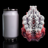 Fantasy Alien Pussy Grinder Sex Toy Platinum Silicone Vibrating Male Masturbator