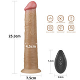 10'' DUAL LAYERED PLATINUM SILICONE ROTATOR