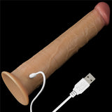 10'' DUAL LAYERED PLATINUM SILICONE ROTATOR