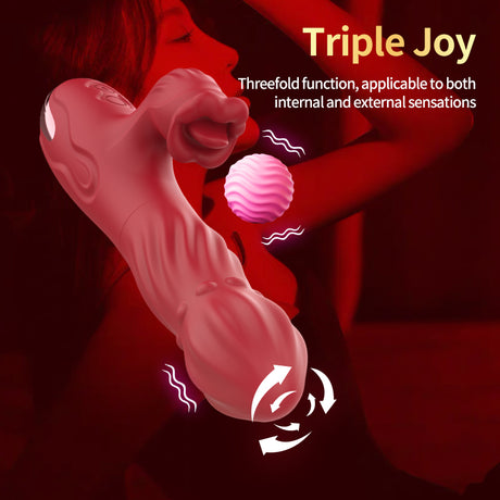 Fantasy Thrusting Vibration G-Spot Magic Wand - Clit Sucker Oral Female Masturbation Toy