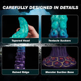 Poseidon - 13.78 Inch Tentacle Dildo - Vibrating Long Deep Dildo