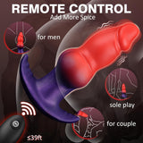 6.88 inch Wearable Butt Plug with remote control