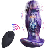 Realistic large vibrating butt plug with remote control for Men Women
