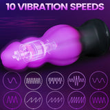 Large Vibrating Butt Plug Prostate Massager Anal Vibrator, Large Anal Plug Huge Buttplug