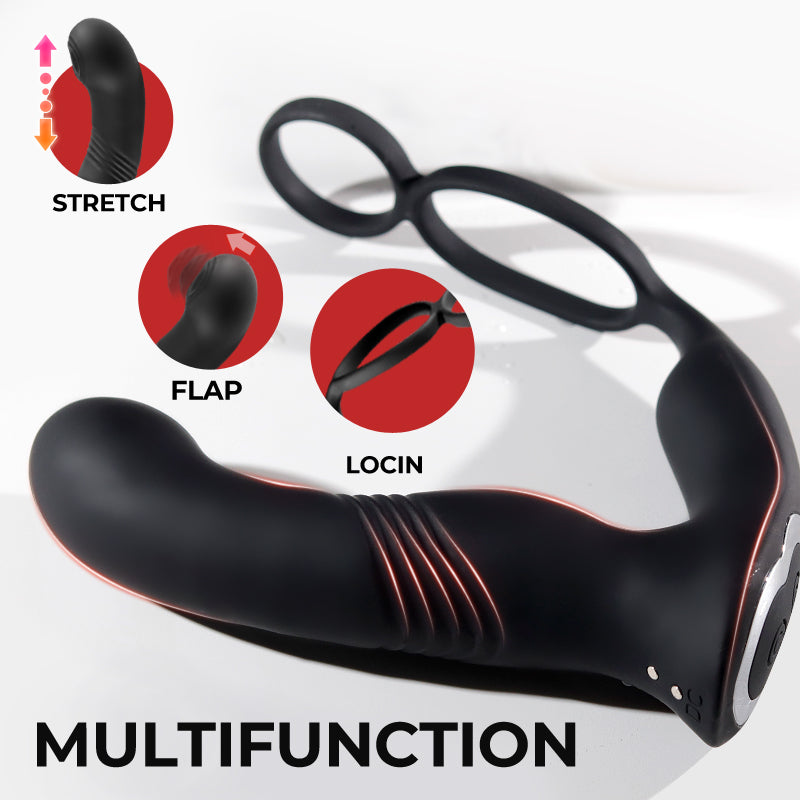 Ares Prostate Vibrator Remote Control Thrusting