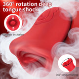 Flying fish tongue licker Real oral Licking shocking biting vibrator