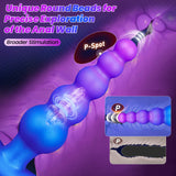 8.07 in New Anal Beads vibrator with remote control.
