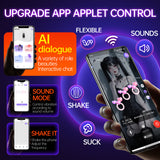 Stretchable suction oral love Male Airplane cup with APP　